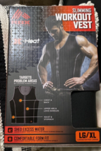 L/XL Slimming Workout Vest X-Heat Comfortable Form Fit  Shed Excess Weather - $33.77