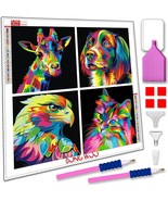Diamond Painting Kit for Adults Kids Beginners Giraffe, dog, eagle, cat NEW - $29.37 CAD