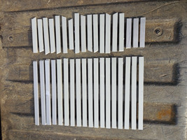 22DD95 LEAD (Pb) BARS, FROM WINDOW BLINDS, 7/16&quot; WIDE, 1/8&quot; THICK, (18) ... - $18.63