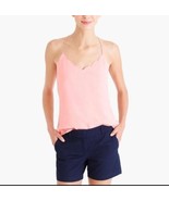 J. Crew Light Pink Scalloped Racerback Strappy Lined Cami Tank Top Women... - $32.82 CAD