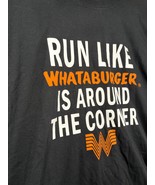 Whatburger Black Men&#39;s XL Tee Shirt &quot;Run Like Whataburger Is Around the ... - $18.00 CAD