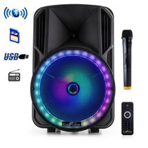 beFree Sound 12 Inch PA Bluetooth Rechargeable Portable Party Speaker with Reac - £92.08 GBP