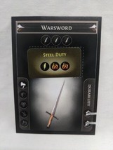 *Punched* Path Of Exile Exilecon Warsword Steel Duty Rare Trading Card - £38.94 GBP
