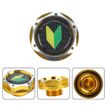 Jdm Gold Engine Oil Filler Cap With Black Jdm Sticker Real Emblem - £11.06 GBP