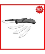 3.0&quot; RazorLite EDC Folding Knife -  Stainless Steel Blades &amp; Pocket Clip - $50.48