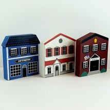 Cat's Meow Style Wooden Houses Village Home Decor Chtistmas Decoration Lot 3 image 2