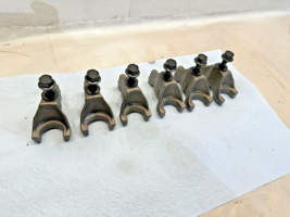 Set of 6 Detroit 60 series 14.0L diesel fuel injector hold down clamps OEM - $150.00