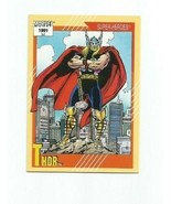 THOR SUPER HEROES 1991 MARVEL ENTERTAINMENT MARVEL COMICS CARD #48 - £7.44 GBP