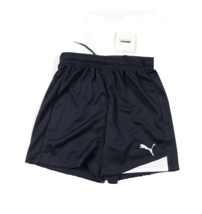 New Puma Youth Medium Stitched Logo Running Jogging Soccer Shorts Navy Blue - £15.73 GBP