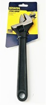 10&quot; IRWIN VISE GRIP ADJUSTABLE WRENCH BLACK OXIDE 1-9/64&quot; CAPACITY AW10 ... - $33.99