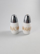 Corelle Gold Butterfly Salt &amp; Pepper Shaker Set Gemco Coordinates Vintage - £19.71 GBP