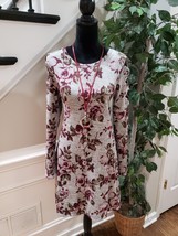 Iz Byer Womens Gray Floral Polyester Cut Out Long Sleeve Knee Length Dress XL - £23.37 GBP