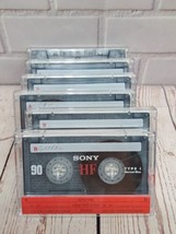 Used Cassette Tapes Lot Of 6 Sony HF 90 Minute Type I Normal Bias - £6.01 GBP