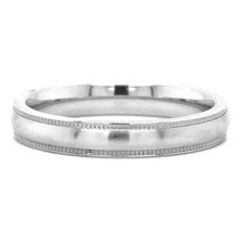 INOX Silver Tone Cobalt Classic 4mm Brushed Band Ring Band Ring Size 12 - $117.58