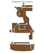2004 Regal 3560 Swim Platform Cockpit Boat EVA Faux Foam Teak Floor Mat Pad - $1,645.30 CAD