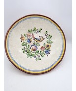 Vtg Ceramic Handpainted 12&quot;  Plate Made In German Blue Birds And Flowers - $40.95 CAD