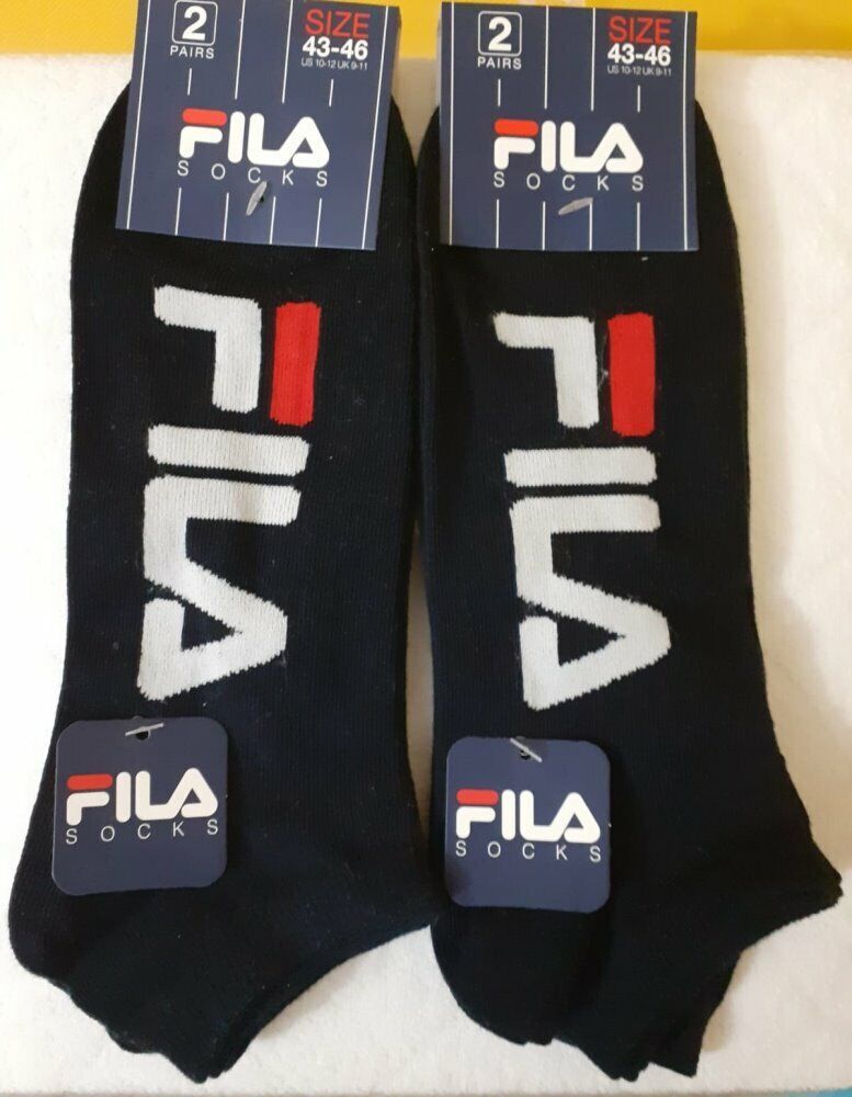 2 Paare Von Geister Von Herren Frau Unisex aus Baumwolle Elastisch FILA ... - $6.28
