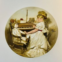 Wall art by Richard Zolan Collector Plate Cora’s Recital Girl Playing Piano - £11.62 GBP
