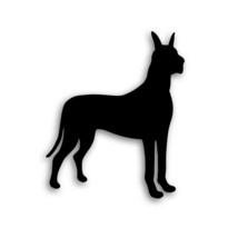 Great Dane Dog Pet Decal For Car Truck Windshield or Bumper Sticker BLACK - £7.81 GBP