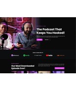  Customized Podcaster Elementor Template Kit-1 free month streaming hosting - $1,123.01 MXN