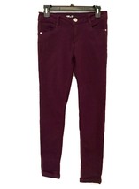 Paris Blues Womens Size 5 Burgundy Stretch Skinny Y2K Jeans With Rolled ... - €15,58 EUR
