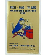 1958 Washington Senators Press Radio TV Media Guide - $2,785.72 MXN