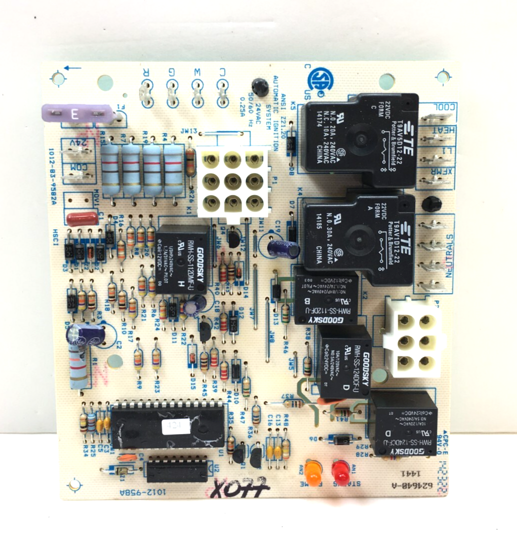 NORDYNE 1012-958A Furnace Control Circuit Board 624640-A used #X077 - $107.53