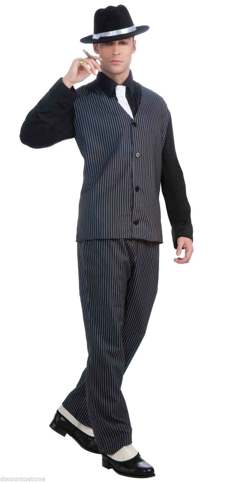 Primary image for 20's GANGSTER ADULT HALLOWEEN COSTUME MOBSTER PUBLIC ENEMY No.1 FUN@HALLOWEEN!!
