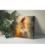 Beautiful Modern Woman Contemporary Sunlight Painting Art, Romantic Colo... - £16.34 GBP+