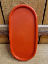Tupperware Modular Mates Standard Oval Lid Seal 1616 Red Orange - £14.78 GBP