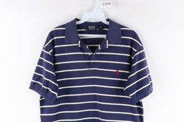 Vintage 90s Ralph Lauren Mens Medium Distressed Striped Rugby Polo Shirt USA - £35.57 GBP