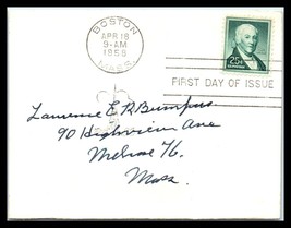 1958 US FDC Cover - Paul Revere Stamp, Boston, Massachusetts H3 - $2.96