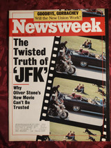 NEWSWEEK December 23 1991 Oliver Stone JFK Magic Johnson AIDS Mikhail Gorbachev - £6.88 GBP