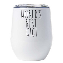 World&#39;s Best Gigi Tumbler 12oz Mother&#39;s Day Christmas Wine Glass Gifts For Mom - £16.96 GBP