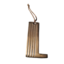 Gold Brass Mod Metal Monogram &quot;L&quot; Hollywood Regency Anthropologie Wall L... - $17.45