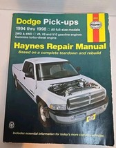 HAYNES REPAIR MANUAL 30041 Dodge Ram Pick Ups 1994 Thru 1998 V6 V8 V10 C... - £15.17 GBP