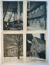24 Vintage Massachusetts Pictures: Boston, Paul Revere House, Old Ironsides - $15.00