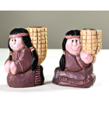 Eddie Walker Midwest Of Cannon Falls Native American Corn Candle Holders... - $45.00