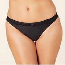 Andie Swim The Riviera Bikini Bottom Belted Stretch Black L - $28.91