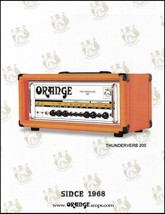 Orange Thunderverb 200 Guitar Amp Head advertisement 2007 amplifier ad print - £3.32 GBP