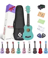 Soprano Ukulele Beginner Pack, 21 Inch Basswood Kids Ukuleles Starter Ki... - $50.97