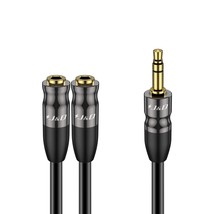 J&amp;D Headphone Splitter 3.5 mm Audio Stereo Y Splitter Cable, 3.5mm 1/8 inch TRS  - £18.76 GBP