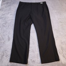 Perry Ellis Pants Mens 38x30 Black Chino Casual Preppy Dress Slacks Office Work - £18.50 GBP