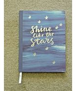Soft Cover 6&quot; x 8&quot; Journal 96 Lined Blank Pages Blue/Silver Shine Like T... - £7.05 GBP