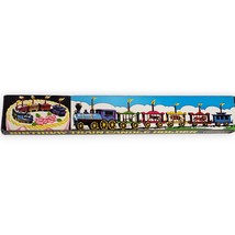Vintage Joy Birthday Train Candle Holder Circus Theme Cake Topper - NOS - $11.99