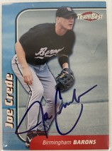 Joe Crede Signed Autographed 1999 Team Best Baseball Card - Chicago Whit... - £6.27 GBP