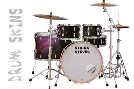 Drum Wrap Percussion Shell Cover Bass Kick Snare Tom DIY-Portal Of Time 706 - $22.76+