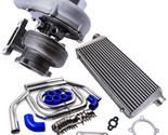 GT35 GT3582 Turbo Kit T3 AR.70/63 Turbo Charger with Intercooler &amp; Pipe Set - $557.18
