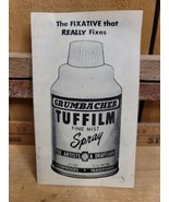 1950s Grumbacher Tuffilm Fine Mist Spray Fixative Artists Advertising Pa... - $30.37 CAD