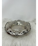 Vintage British Victorian Sterling Silver OpenWork Dish 10” 336 Grams - €343,11 EUR